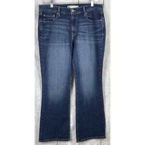 Levi's Womens 515 Curvy Fit Boot Cut Size 14 Stretchy Blue Jeans